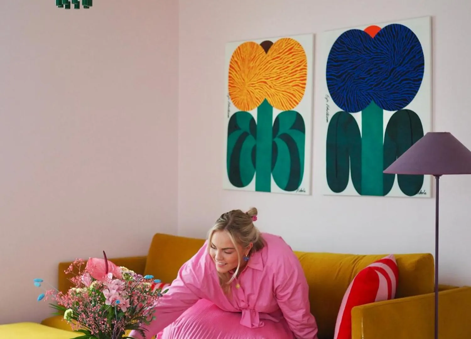 Candy-Colored Two-Room Condo With Sweet Views Helsinki Apartment